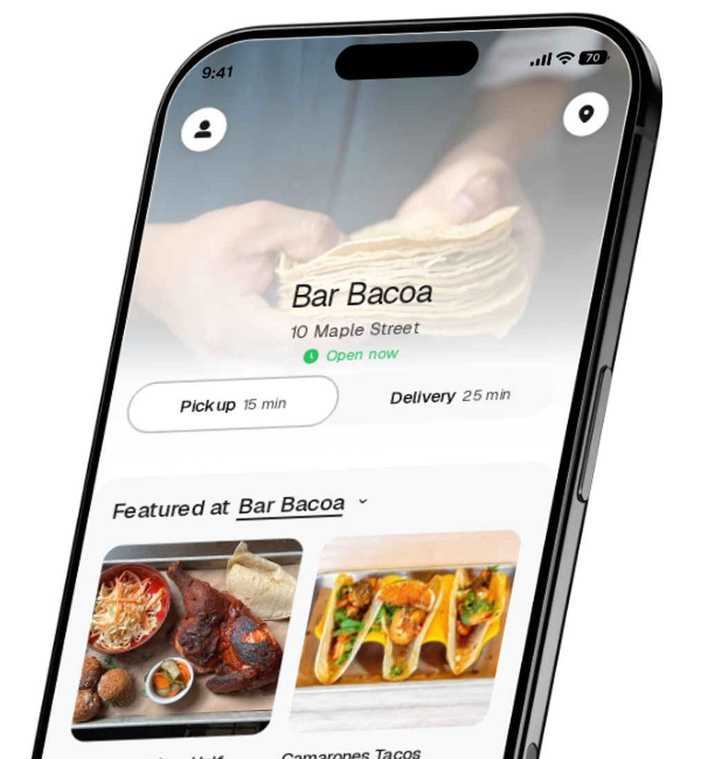 Bar Bacoa app preview
